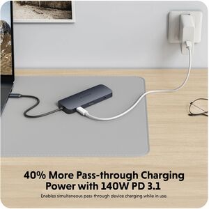 HyperDrive HyperDrive Next HD4005GL 10 Port(s) USB 3.2 (Gen 2) Type C Docking Station for Monitor, MacBook, Desktop PC, No