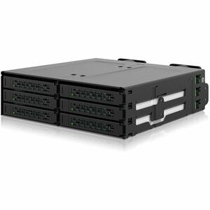 Icy Dock CP097 Drive Enclosure for 5.25" U.2, U.3, PCI Express NVMe 4.0 x4 - SFF-8654 SlimSAS Host Interface Internal - Bl