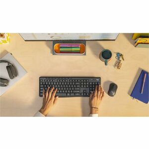 Logitech MK370 Rugged Keyboard & Mouse - Swedish, Norwegian, Finnish - USB Type A Plunger Wireless Bluetooth Keyboard - 11