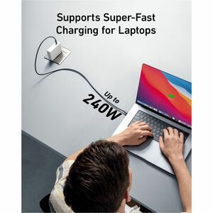 ANKER 515 USB-C to USB-C Cable (USB4) - 3.30 ft USB-C Data Transfer Cable for Monitor, Notebook, Smartphone, USB Device, T