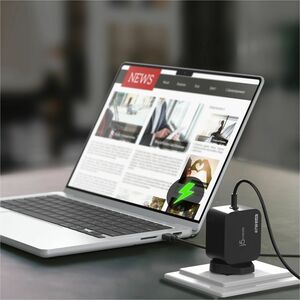 j5create JUP1565DCF3A-FN 67 W Adaptador de CA - 1 Pack - Adaptador universal - para MacBook, Chromebook, iPad Pro, MacBook