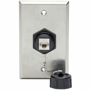 Tripp Lite series N206-KJ01-IND Network Connector - TAA Compliant - 1 x RJ-45 Network Female, 1 x 110-punchdown - Shieldin