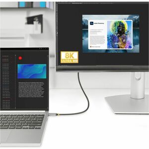 StarTech.com 6ft (2m) USB-C to HDMI Adapter Cable, 8K 60Hz, 4K 144Hz, HDR10, USB Type-C to HDMI 2.1 Converter, USB-C/USB4/