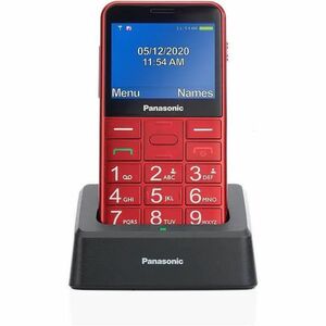 Panasonic Teléfono de fácil uso con pantalla de 2.4" brillante y de fácil lectura. Botones iluminados de gran tamaño. Func