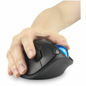 Kensington Pro Fit Ergo TB450 Trackball - Optical - Wireless - Bluetooth/Radio Frequency - 2.40 GHz - USB - 1600 dpi - 7 B