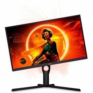 AOC 25G3ZM 25" Class Full HD Gaming LCD Monitor - Black, Red - 24.5" Viewable - Vertical Alignment (VA) - 1920 x 1080 - 16