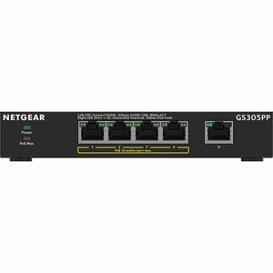 Netgear 5-Port Gigabit Ethernet SOHO Unmanaged Switch with 4 Ports PoE+ (83W) - 5 Ports - Gigabit Ethernet - 10/100/1000Ba