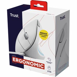 Trust Verto Maus - USB 2.0 - Optisch - 6 Taste(n) - Weiß - Kabel - 1600 dpi Auflösung - Scroll-Rad - Groß Hand-/Handfläche