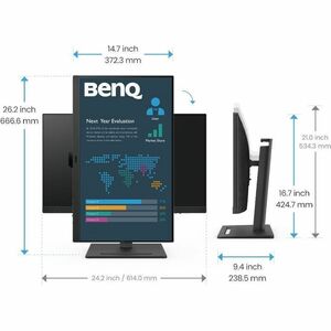BenQ BL2790QT 27 Zoll Class WQHD LED-Monitor - 16:9 Format - Schwarz - 68,6 cm (27 Zoll) Viewable - IPS-Technologie (In-Pl