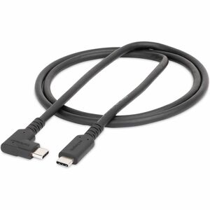 StarTech.com Cable de 1m USB-C Resistente Acodado a la Derecha - USB 3.2 Gen 2 (10 Gbps) - USB Tipo C - DP de Modo Alt 4K 