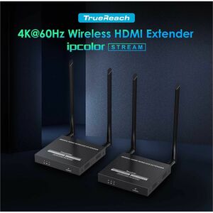 Rocstor TrueReach 4K@60Hz HDMI over Wireless Extender - 4K 60Hz up to 164ft (50m) - Long Range - Wireless HDMI 4K 60Hz Vid