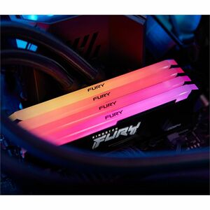 Kingston FURY Beast RAM Module for Motherboard - 64 GB (4 x 16GB) - RGB - DDR4-3200/PC4-25600 DDR4 SDRAM - 3200 MHz Dual-r