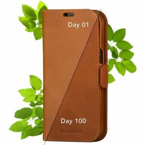 dbramante1928 ApS Lynge Carrying Case (Wallet) Apple iPhone 15 Smartphone - Tan - Full Grain Leather Body