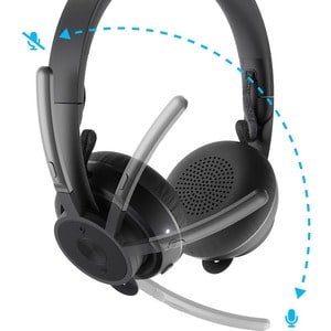 Logitech Zone Wireless Plus Wireless On-ear Stereo Headset - Binaural - Ear-cup - 3000 cm - Bluetooth - Noise Cancelling, 