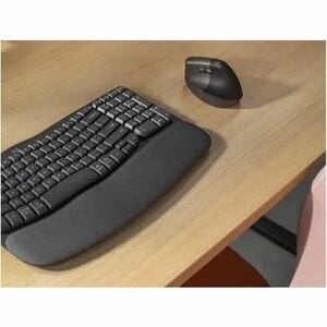 Logitech Wave Keys for Business Tastatur - Kabellos Konnektivität - USB Typ-A Schnittstelle - Deutsch - QWERTZ Layout - Gr