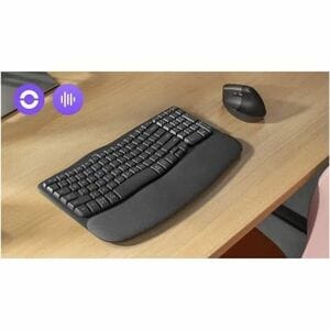 Clavier Logitech Wave Keys for Business - Sans fil Connectivité - USB Type A Interface - Français - AZERTY Disposition - G