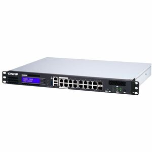 QNAP QGD QGD-1600-8G 16 Ports Manageable Ethernet Switch - Gigabit Ethernet - 10/100/1000Base-T, 1000Base-X - 2 Layer Supp