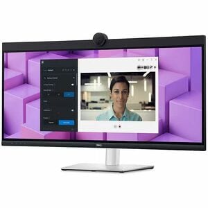 Dell P3424WEB 34" Class Webcam WQHD Curved Screen LED Monitor - 21:9 - 34.1" Viewable - In-plane Switching (IPS) Technolog