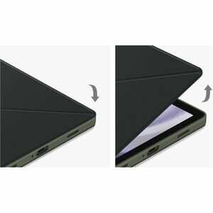 Samsung Carrying Case (Book Fold) Samsung Galaxy Tab A9+ Tablet - Black - Bump Resistant, Scratch Resistant - 10.25" (260.