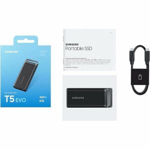 Samsung T5 EVO MU-PH2T0S 2 TB Portable Solid State Drive - External - Black - Desktop PC, Notebook, Gaming Console, Smartp
