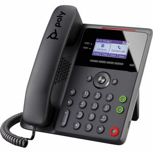 Poly Edge B10 IP Phone - Corded - Corded - Wall Mountable, Desktop - Black - VoIP - 7.1 cm (2.8") LCD - 2 x Network (RJ-45)