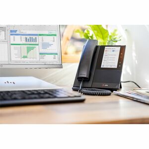 Poly CCX 505 IP Phone - Corded - Corded/Cordless - Wi-Fi, Bluetooth - Desktop, Wall Mountable - Black - 24 x Total Line - 