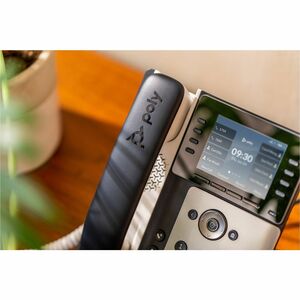 Poly Edge E350 IP Phone - Corded - Corded/Cordless - Wi-Fi, Bluetooth, NFC - 3 Multiple Conferencing - Desktop, Wall Mount