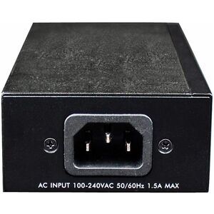 Gigabit High-Power PoE+ Injector, 1 x 30 W, IEEE 802.3at/af Power over Ethernet (PoE+/PoE) - 120 V AC, 230 V AC Input - 1 