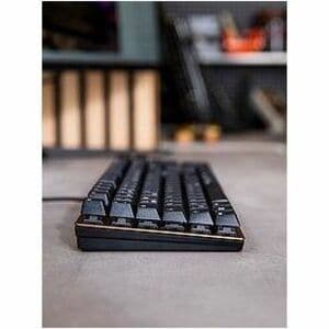 CHERRY KC 200 MX Keyboard - Cable Connectivity - USB 2.0 Type A Interface - English (US) - Black, Bronze - Mechanical/MX K