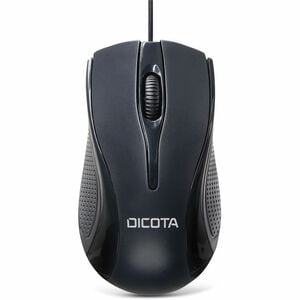 Dicota Maus - USB Typ-A - 3 Taste(n) - Schwarz - 1 - Kabel - 1200 dpi Auflösung - Scroll-Rad - Symmetrisch