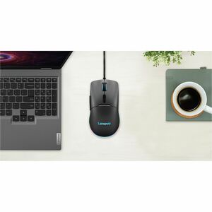 Lenovo M210 Ratón de juego - USB Tipo A - Cable - 8000 dpi - Mediano/grande Tamaño de la mano/palma - Simétrico