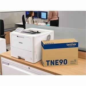 Brother HLEX415DW Desktop Wireless Laser Printer - Monochrome - 52 ppm Mono - 1200 x 1200 dpi Print - Automatic Duplex Pri