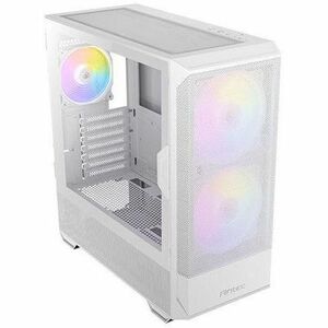 Boîtier pour ordinateur de jeux Antec - Tour Moyenne - Blanc - Mesh, En verre trempé, Acier, Plastique - 11 x Ventilateur(