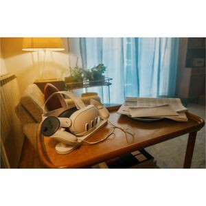 Meta Meta Quest 3 Charging Dock - Docking/Wireless - Virtual Reality Headset, Controller - Charging Capability - White