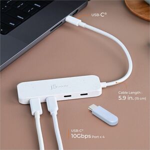j5create JCH345EW-N Hub USB - USB Tipo C - 4 Total USB Port(s)