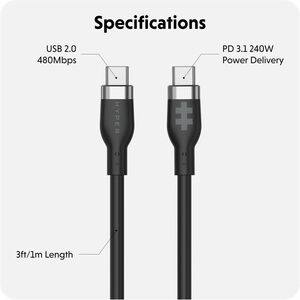 Targus Charging Cable - 1 m - USB Type C / USB Type C