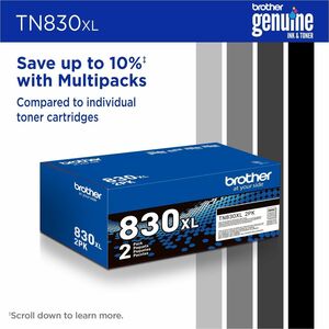 Brother Original Laser Toner Cartridge - Black - 1 Each - 3000 Pages
