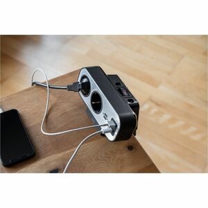 Brennenstuhl Power Strip - Right-angled Connector - 2 x AC Power, 7 x AC Power - 2 m Cord - 230 V AC Voltage - 3.68 kW - D