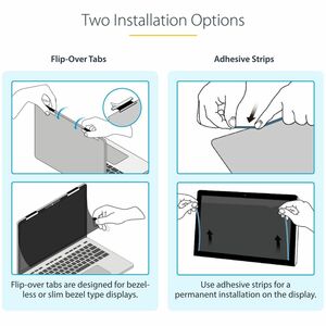 StarTech.com 13.5-inch 3:2 Flip-Over Privacy Screen w/Touch, Anti-Glare Privacy Filter, Laptop Monitor Screen Protector, B