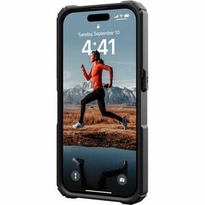Urban Armor Gear Plasma XTE Case for Apple iPhone 15 Pro Smartphone - Black/Orange - Drop Resistant, Impact Resistant, Scr