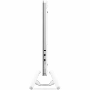 Twelve South BookArc Flex Notebook Holder - Vertical - 2.2" Height x 3.6" Width - Aluminum, Metal - White - Adjustable
