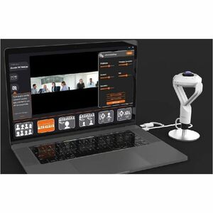 j5create JVCU360-N - Webcam - 2 Megapixel - 30 fps - Schwarz, Weiß - 1 - 1920 x 1080 Pixel Videoauflösung - Full HD - 360°