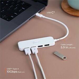 j5create JCH341EW-N USB Hub - USB Type C - 4 Total USB Port(s)