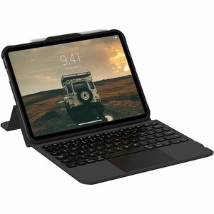 Urban Armor Gear Keyboard/Cover Case for 27.7 cm (10.9") Apple iPad (10th Generation) Tablet - English Keyboard - Black, A