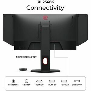 BenQ Zowie XL2546X 25" (63.5 cm) Class Full HD Gaming LCD Monitor - 16:9 - Grey - 24.5" (62.2 cm) Viewable - Twisted nemat