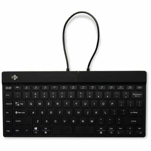 R-Go Split Break Keyboard - Wireless Connectivity - USB Type C Interface - English (US) - QWERTY Layout - Black - Scissors