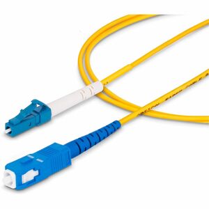 StarTech.com Câble Fibre Optique de 10m Simplex Monomode LC à SC (UPC) OS2, 9/125µm, 40G/100G, Cordon Fibre Optique, Cordo