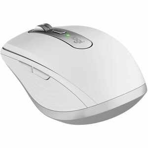 Logitech MX Anywhere 3S Mouse - Bluetooth/Radio Frequency - USB Type C - Darkfield - 6 Button(s) - Pale Gray - Wireless - 