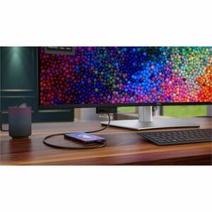 Dell UltraSharp U4025QW 40 Zoll Class 5K2K WUHD Gekrümmter Bildschirm LED-Monitor - 21:9 Format - Schwarz, Silber - 100,8 