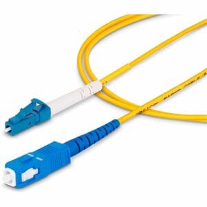 StarTech.com SPSMLCSC-OS2-1M. Kabellänge: 1 m, Lichtleitertyp: OS2, Anschluss 1: LC, Anschluss 2: SC, Lochdurchmesser: 9 µm